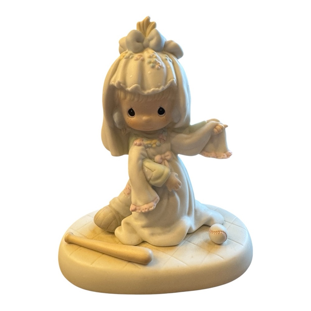 Precious Moments 'Someday My Love' Bride baseball Bat Figurine with Box 520799